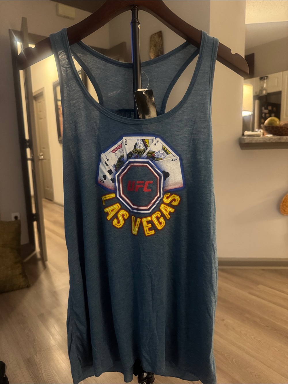 🔥UFC Blue Las Vegas Graphic Racerback Tank🔥Ladies/Girls